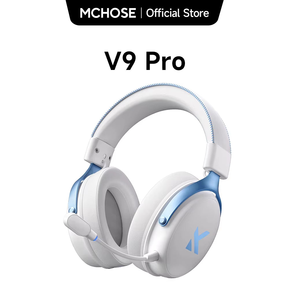 V9 Pro Wireless Gaming Headset Surround Sound Headphones Noise Canceling Mic Low Latency Lightweight for PS5 PC SWITCH