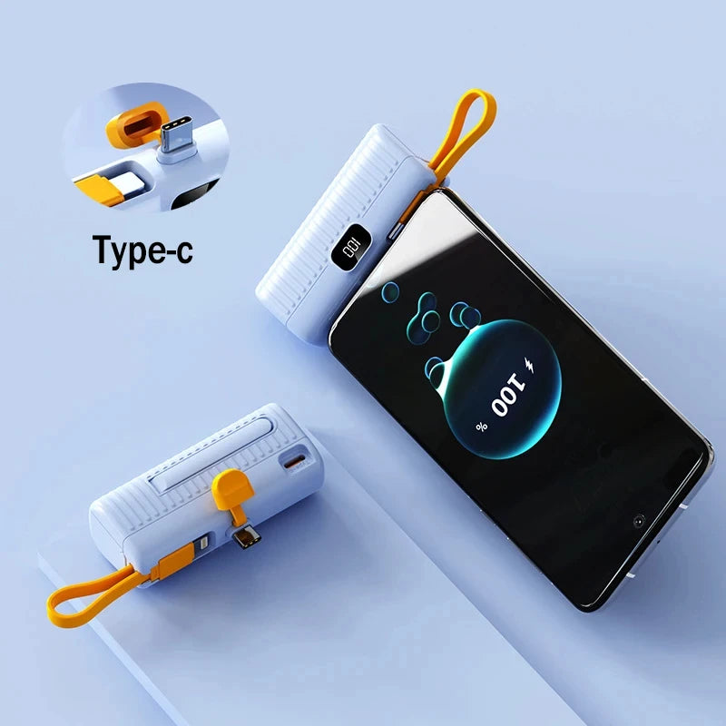 Xiaomi 30000Mah Mini Portable Pocket Power Bank Type-C Two-Ways Fast Effective Charging Power Bank Compatible for Iphone