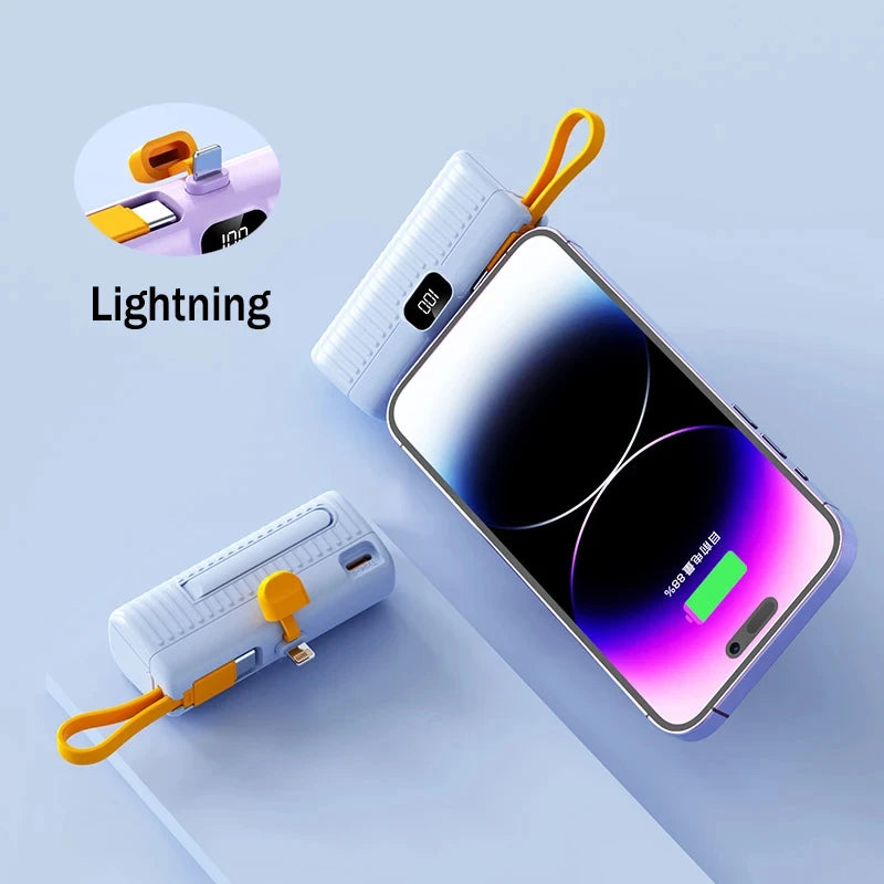 Xiaomi 30000Mah Mini Portable Pocket Power Bank Type-C Two-Ways Fast Effective Charging Power Bank Compatible for Iphone