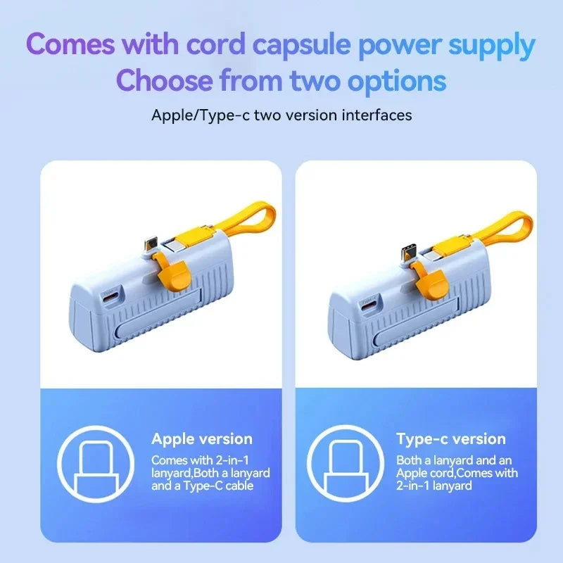 Xiaomi 30000Mah Mini Portable Pocket Power Bank Type-C Two-Ways Fast Effective Charging Power Bank Compatible for Iphone