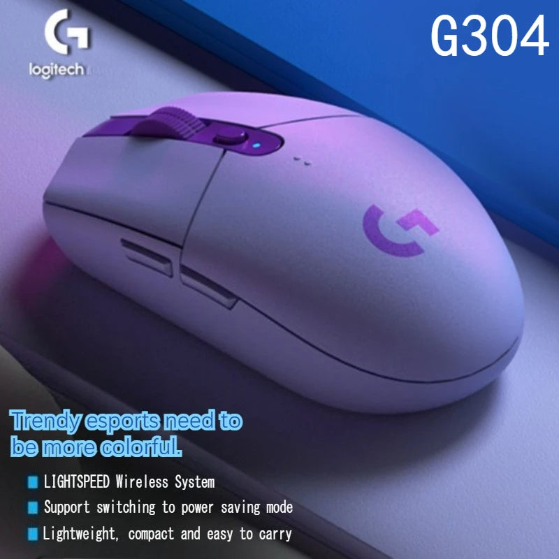 Original G304 Ligthspeed Wireless Gaming Mouse Hero 12K Sensor 12000Dpl Compatible PC Mac