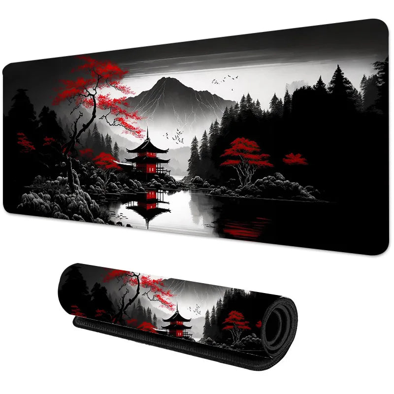 Sakura Scenery Mouse Pad Large