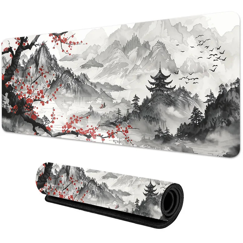 Sakura Scenery Mouse Pad Large