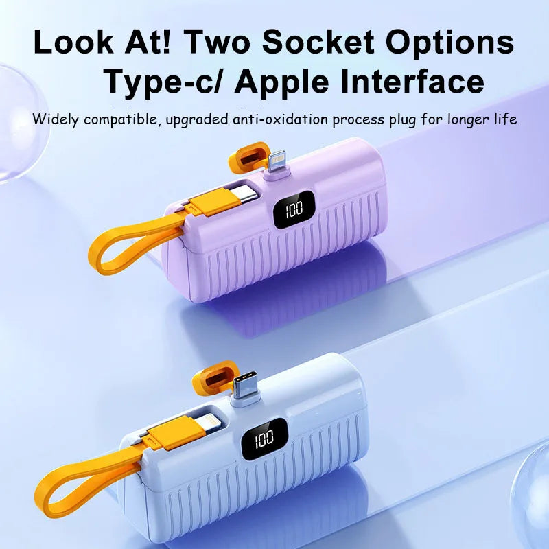 Xiaomi 30000Mah Mini Portable Pocket Power Bank Type-C Two-Ways Fast Effective Charging Power Bank Compatible for Iphone