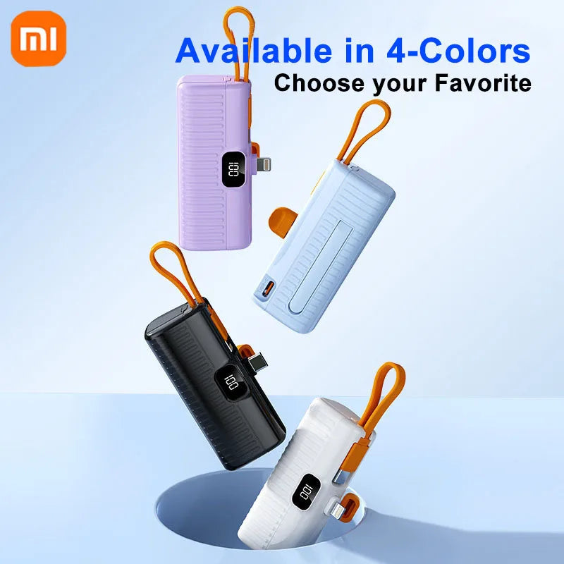 Xiaomi 30000Mah Mini Portable Pocket Power Bank Type-C Two-Ways Fast Effective Charging Power Bank Compatible for Iphone