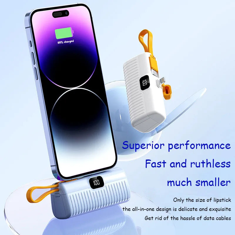 Xiaomi 30000Mah Mini Portable Pocket Power Bank Type-C Two-Ways Fast Effective Charging Power Bank Compatible for Iphone