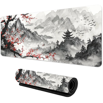 Sakura Scenery Mouse Pad Large