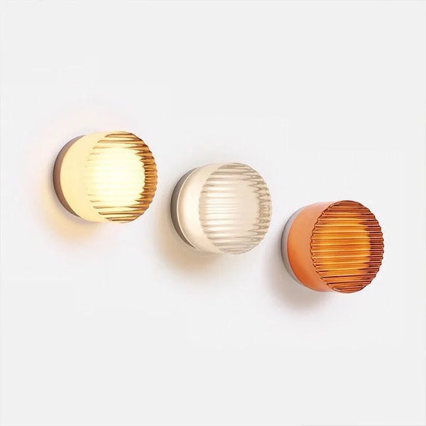 Nordic LED Minimalist Circular Wall Lamp Decoration Personality Acrylic Small Background Bedroom Indoor Hotel Wall Lighting