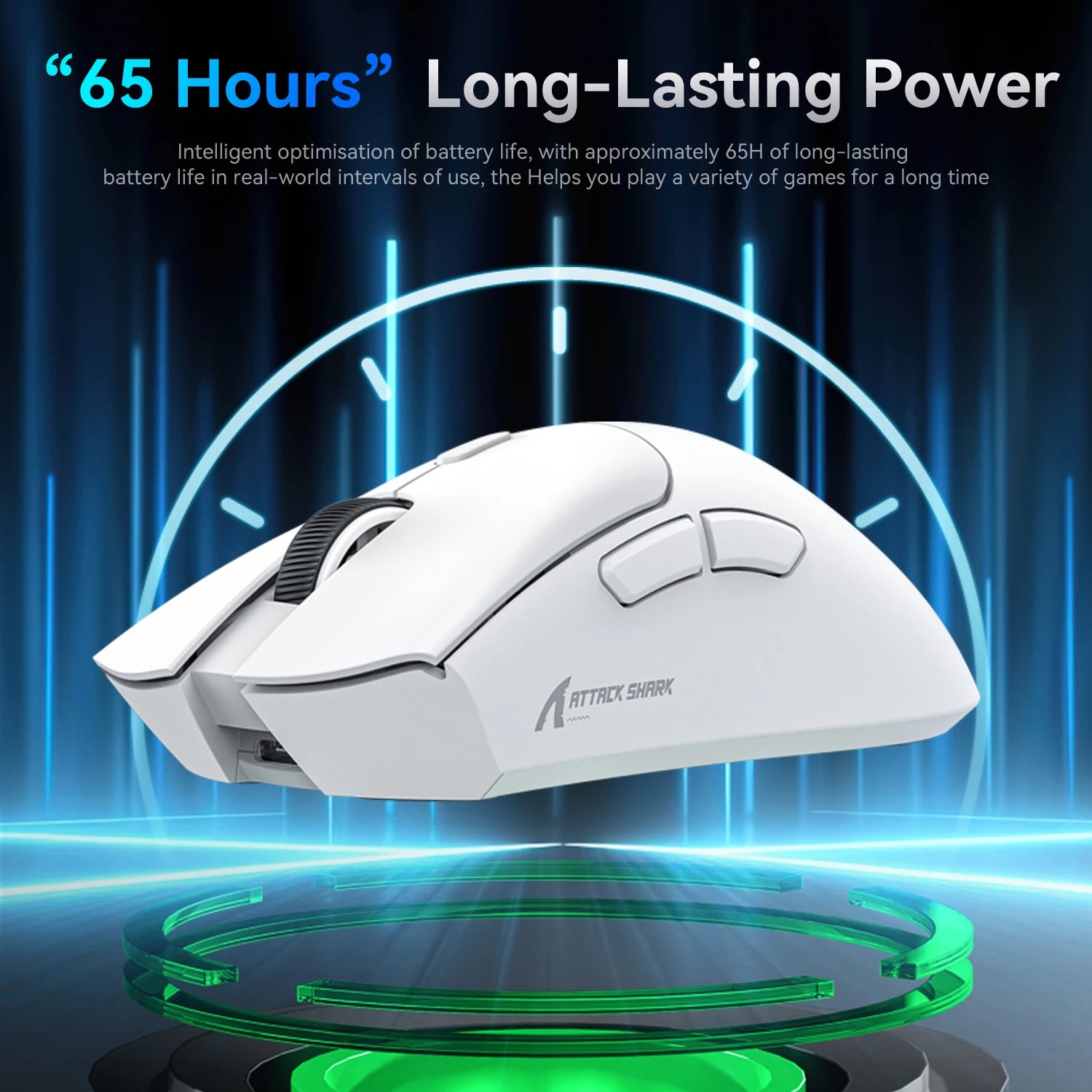 R1 Gaming Mouse - Dual-Mode Wireless/Wired, Adjustable DPI, Ultra-Light Ergonomic Design for Competitive Gamers