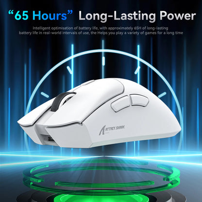 R1 Gaming Mouse - Dual-Mode Wireless/Wired, Adjustable DPI, Ultra-Light Ergonomic Design for Competitive Gamers